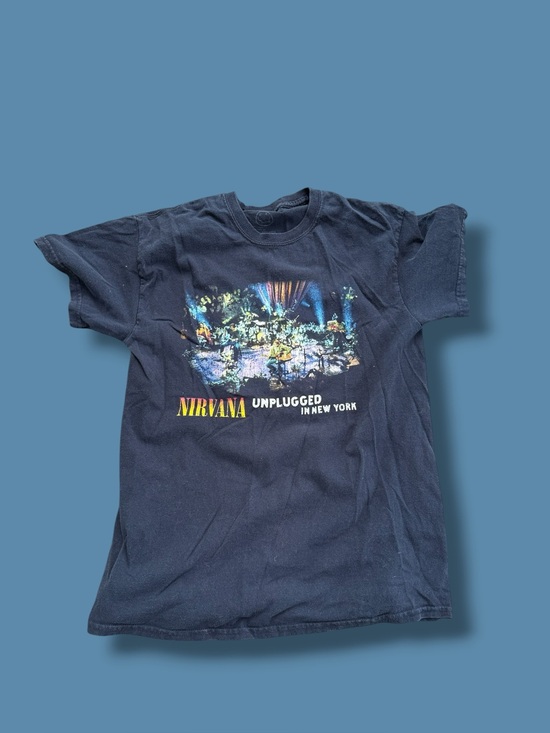None Tops - NIRVANA Black Unplugged t shirt